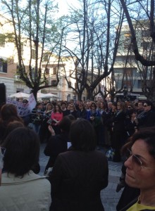 manifestazione contro DDL scuola a Cosenza