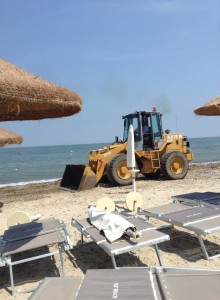 Ruspe sulla spiaggia di Corigliano