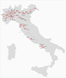 Lo sviluppo delle ferrovie al momento dell'Unità