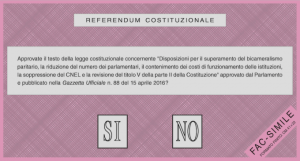 Scheda del referendum