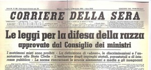 Corriere della sera del 1938