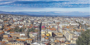 Veduta di Cosenza dall'alto