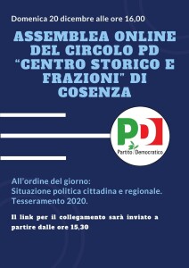 Assemblea del Circolo PD Centro Storico e Frazioni