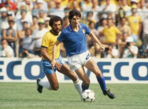 Paolo Rossi in Italia-Brasile del 1982