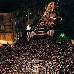 Concerto di Franco Battiato a Cosenza per il Capodanno del 2000